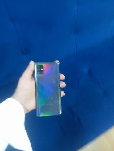 telf: Samsung Galaxy A51, rəng - Gümüşü, Barmaq izi — 3