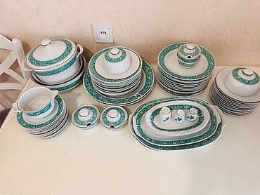 versace servis: Nahar dəsti, rəng - Ağ, Farfor, 12 nəfərlik, Almaniya — 3