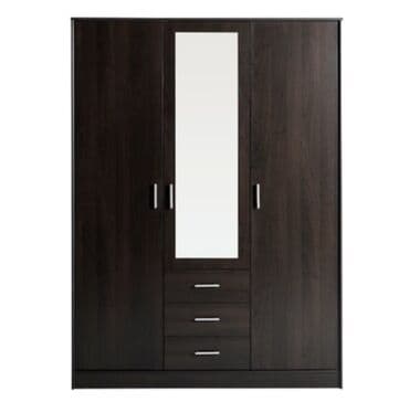 шкаф в зал: Düz dolab, Yataq otağı üçün, Paltar üçün, Açılan, 3 qapılı — 2