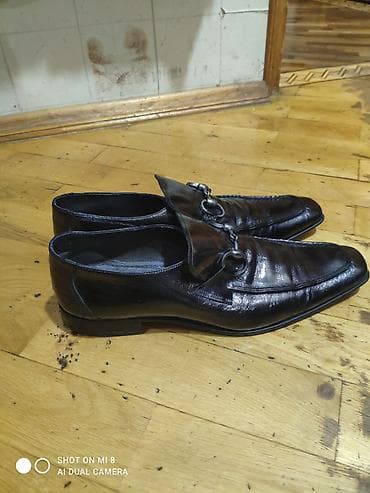 izabel ayaqqabi: Kişi üçün klassik loafer ayaqqabı - Rəng: qara, parlaq - Üst — 3