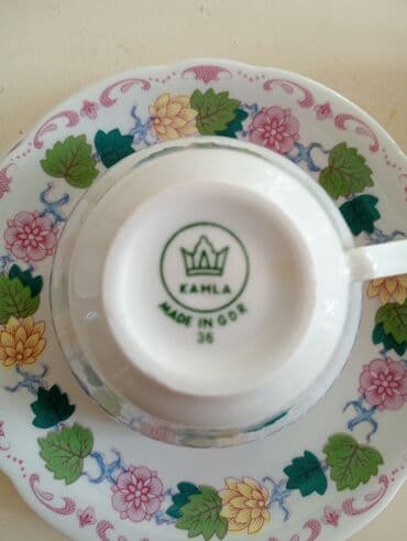 qaşıq naboru: Çay dəsti, Farfor, 12 nəfərlik, Almaniya — 2