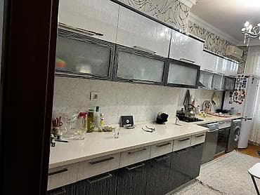 mətbəxə mebeli: Mətbəx mebeli dəsti - Üslub: müasir, ağ-qara tonlarda, naxışlı — 1