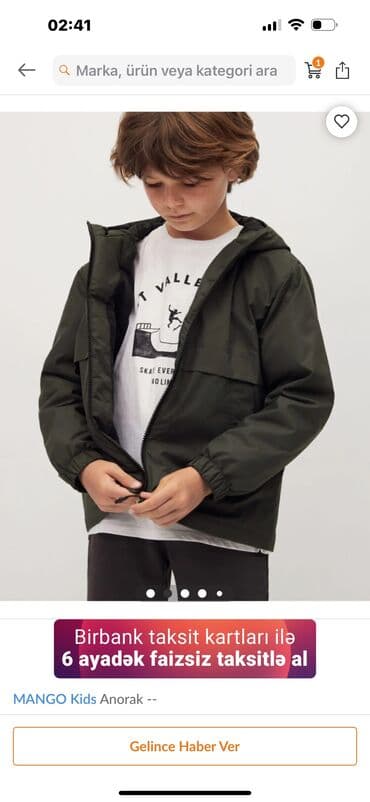 дождевик купить в баку: Mango 13-14 yash — 1