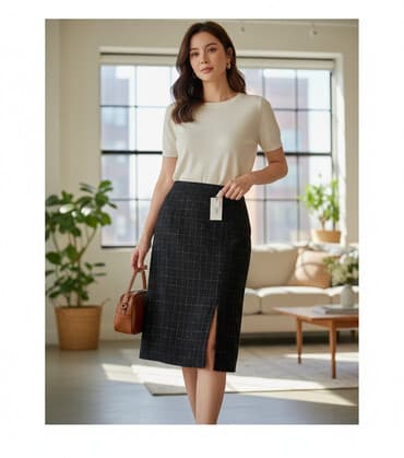 qadın donlari: Midi Ətək, XL — 1