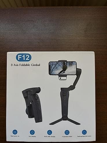 apple x 128 gb: F12 3 Oxa Malik Qatlana bilən Smartfon Gimbali - 3 oxlu — 1