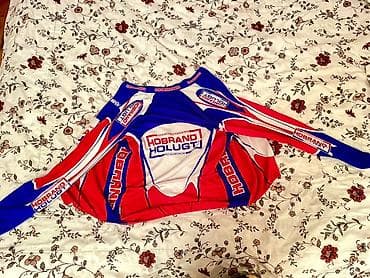 Hobrand Holugt uzunqol velosiped jaket - Rənglər: mavi/qırmızı/ağ – — 2