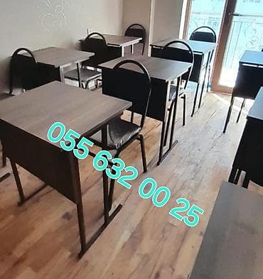 Açılmayan, Dördbucaq masa, 4 stul