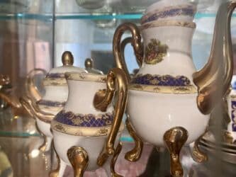 i̇ran qab qacaq: Çay dəsti, rəng - Ağ, Farfor — 2