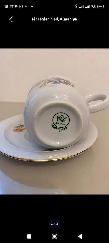 Çay dəsti, rəng - Ağ, Farfor, 1 nəfərlik, Almaniya lalafo.az -da Çay dəsti, rəng - Ağ, Farfor, 1 nəfərlik, Almaniya
