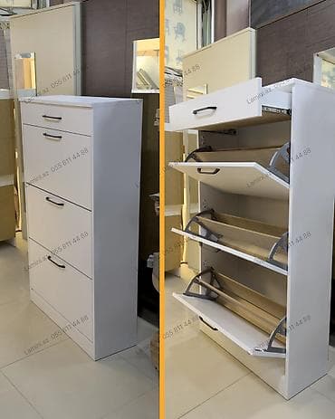 acarlı dolab: Ayaqqabı Dolabı Xüsusiyyətlər: - Ölçülər: D 30 × H 140 × E 80 sm - — 1