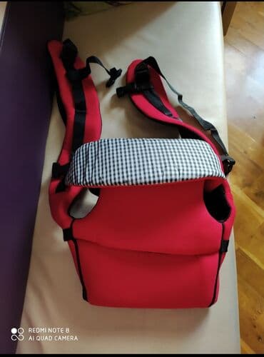 horumcək adam paltari: Uşaq daşıma kəməri (baby carrier) - Rəng: parlaq çəhrayı, qara — 1