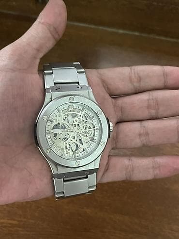 saat gence: Qol saatı, Hublot, rəng - Gümüşü — 2