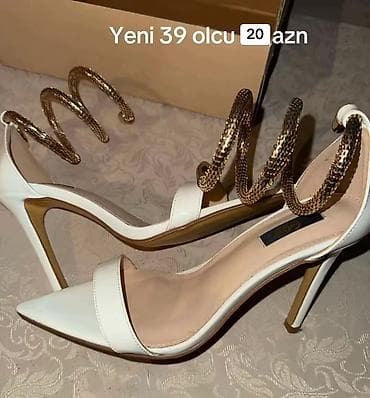 Ölçü: 39, rəng - Ağ, Yeni — 1