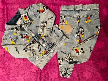 Джинсовый костюм-двойка.18-24 месяца.Новый с бирками.Цена-15 azn