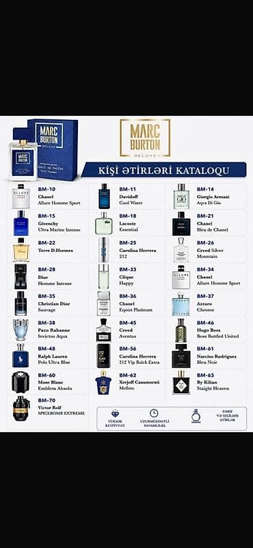 chanel papuce: Marc Burton Deluxe ətirləri – yüksək keyfiyyətli, uzunmüddətli qalıcı — 3
