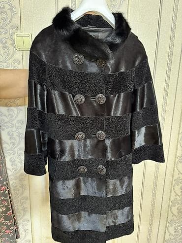 VESUTTI Exclusive qadın üst geyimi - Model: qara rəngli, qısa-orta — 1