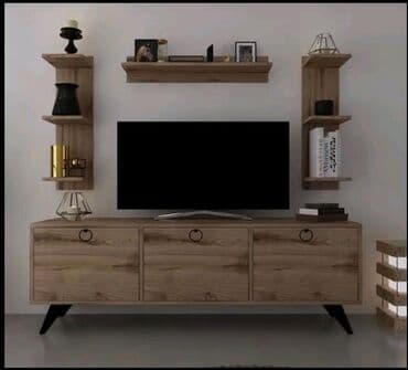 dolablar: Yeni, Düz TV altlığı, Polkalı, Taxtalı, Azərbaycan — 7