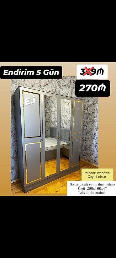 kitab polkasi: Düz dolab, Yataq otağı üçün, Paltar üçün, Açılan — 1