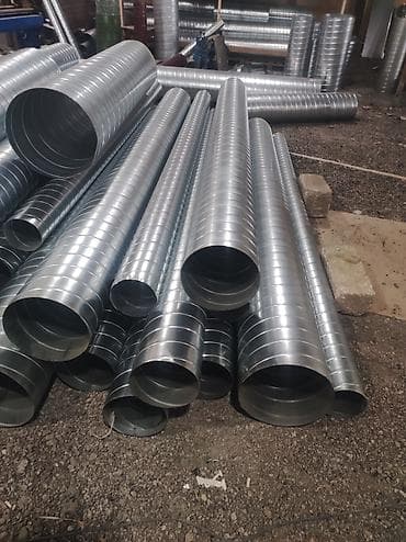 taxta qutu: Sənaye havalandırma sistemi və spiral borular Təsvir: - Qalvanizli — 1