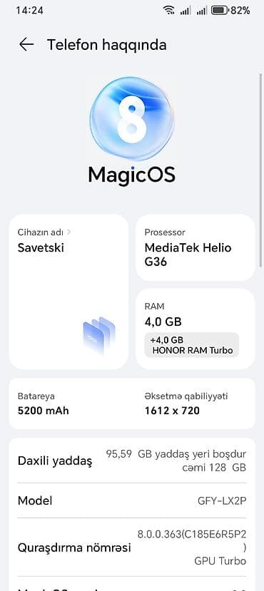 brawl stars 2: Honor X5b Plus, 128 GB, rəng - Qara, Zəmanət, Barmaq izi, Simsiz şarj — 2