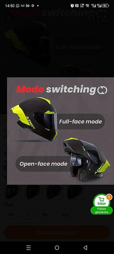 motorlar: AIMIT X-90 qapalı tip motosiklet dəbilqəsi Super keyfiyyətli Kaskalar — 9