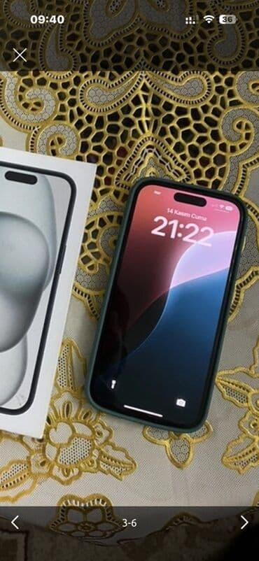 IPhone 15, 128 GB, Qara, Face ID