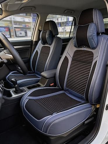 avto cexol satisi: Universal avtomobil oturacaq üzlükləri və boyun yastıqları dəsti - — 4