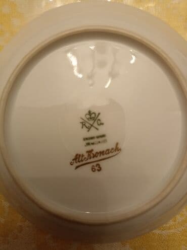 cay dəstləri: Çay dəsti, rəng - Ağ, Farfor, 6 nəfərlik, Almaniya — 27