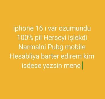 IPhone 16, 128 GB, Qara, Face ID, Sənədlərlə