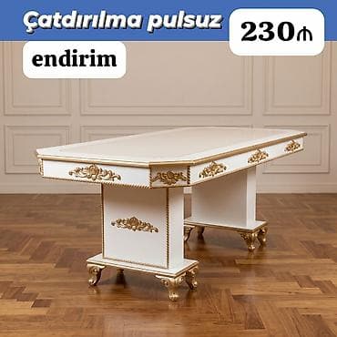 ⚜️ KLASSİK Tumbalı masa Qiymət : 230₼ Ölçü : 2m x 1m