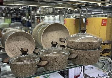 Кастрюля, цвет - Серый, Гранит — 1