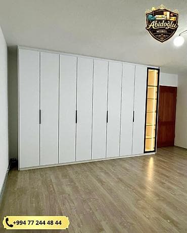 qapi plasmas: Yeni, 6 qapı, Güzgülü, Ağ, Açılan, Düz dolab — 1