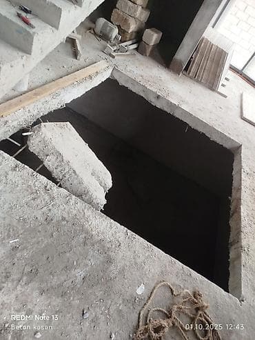 hamam qapıları: Beton divarlarda qapı və pəncərə boşluqlarının kəsilməsi xidməti - — 9