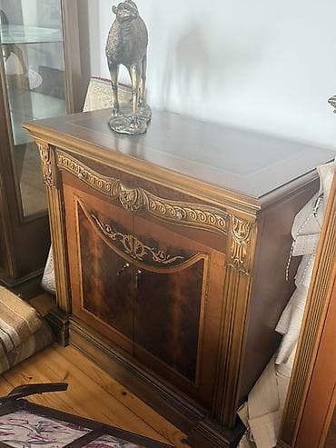 xonca desti: Klassik üslubda taxta qonaq otağı mebel dəsti - Material: keyfiyyətli — 2