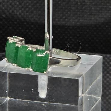 zumrud qaşlı uzuklər: В комплекте: Кольцо, Серебро, 925 проба — 2