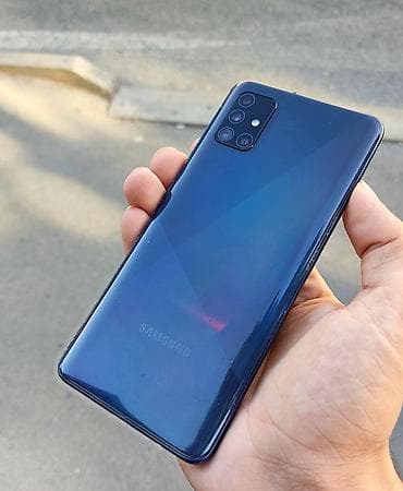 samsung a 53: Samsung Galaxy A51, 64 GB, rəng - Mavi, İki sim kartlı — 1