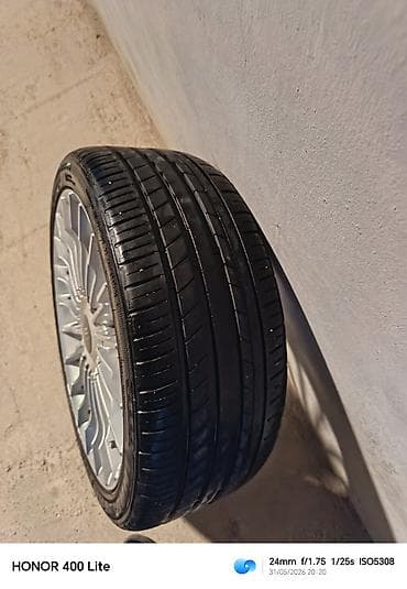 avtomobil honda: 4 ədəd yüngül lehimli disk və təkər komplekti - Disklər: gümüş — 1