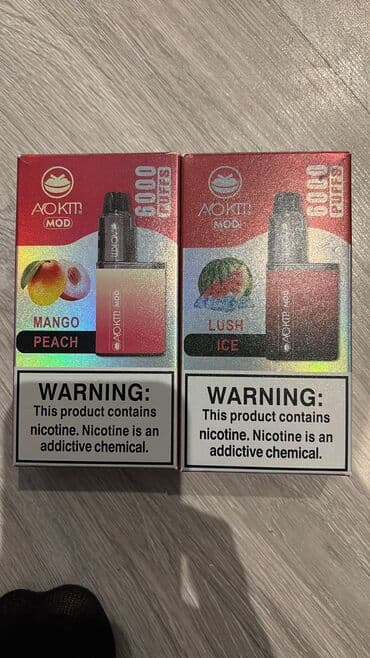 Məhsul: Birdəfəlik elektron siqaretlər – AOKIT MOD və VAPEAK GRAND