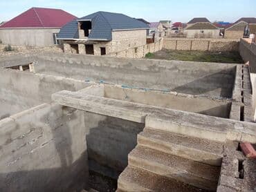 prefabrik ev satılır: Satılır: yarımçıq tikili – 2 mərtəbəli evin karkası - Monolit beton — 8