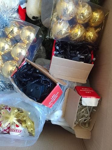 2ci el yolka: Məhsul: LED işıqlı süni Yeni il şam ağacı + bəzək dəsti 050 670 15 12 — 9