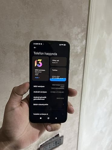 Kompüter, noutbuk və planşetlər: Redmi 9T, 128 GB, rəng - Qara, Barmaq izi — 4