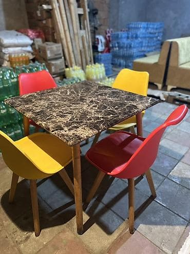 işləmiş taxta: İşlənmiş, Açılmayan, Mərmər, Kvadrat masa — 4