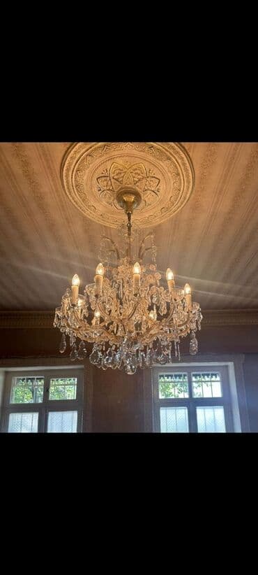 потолочные люстры в баку: Çılçıraq, 10 və daha çox lampa, Xrustal — 1