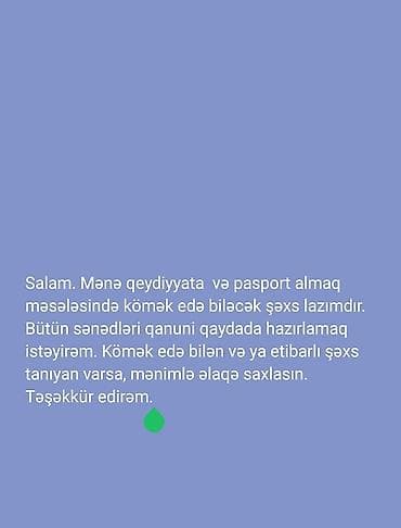 boya işi: Hüquqi xidmətlər | Miqrasiya xidmətləri — 1