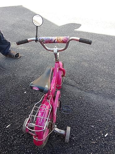 İdman və hobbi: Uşaq velosipedi – qızlar üçün, çəhrayı rəngdə. endirim edərəm cüzi — 2