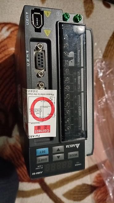 col ordəkləri: Delta AC Servo Drive – Model: ASD-B2-1521-B Xüsusiyyətlər: - Güc: 1.5 — 8