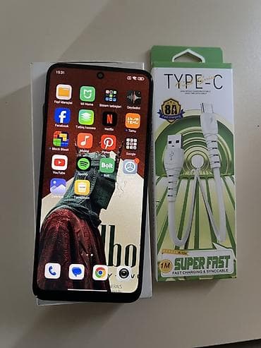 telef: Redmi Note 12, 128 GB, rəng - Qara, Sensor, Face ID — 9