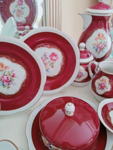 qaşıq naboru: Çay dəsti, Farfor, 6 nəfərlik, Almaniya — 4