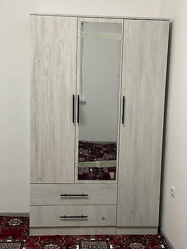 Yeni, 3 qapılı, Güzgülü, Açılan, Düz dolab
