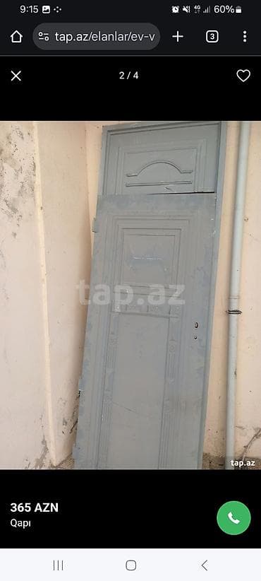 Metal giriş qapısı - Material: möhkəm poladdan, üzərində relyefli